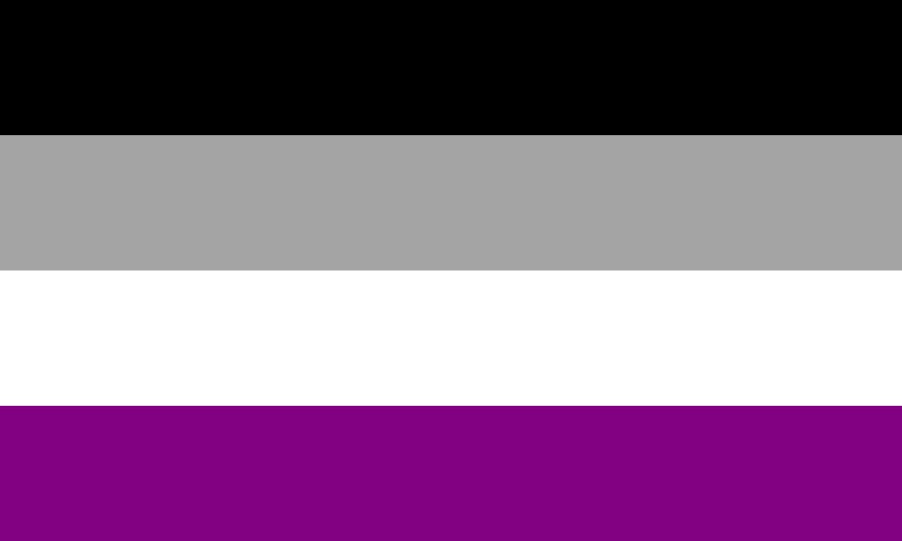 Asexual Flag 3ftx5ft