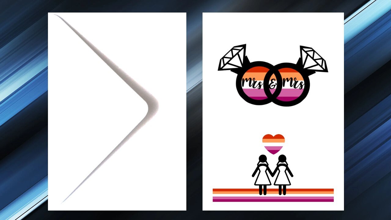 Mrs and Mrs Wedding LGBTQIA Greeting Card
