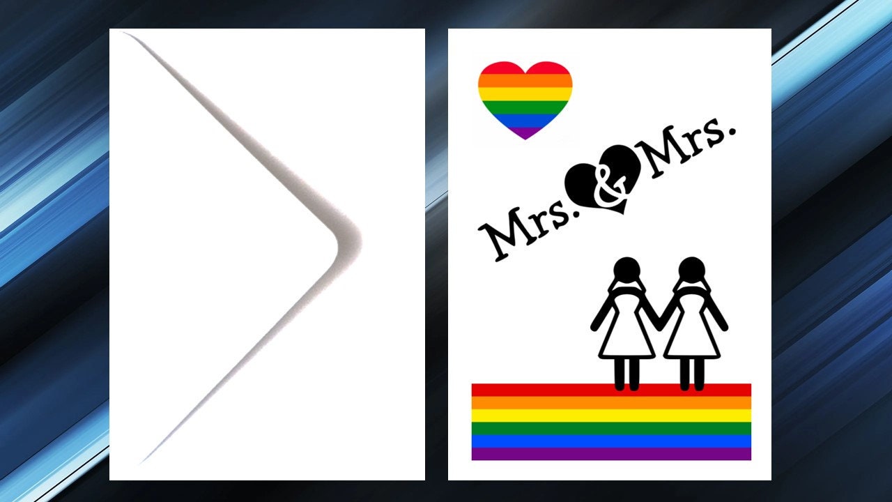 Mrs and Mrs wedding LGBTQI Greeting Card