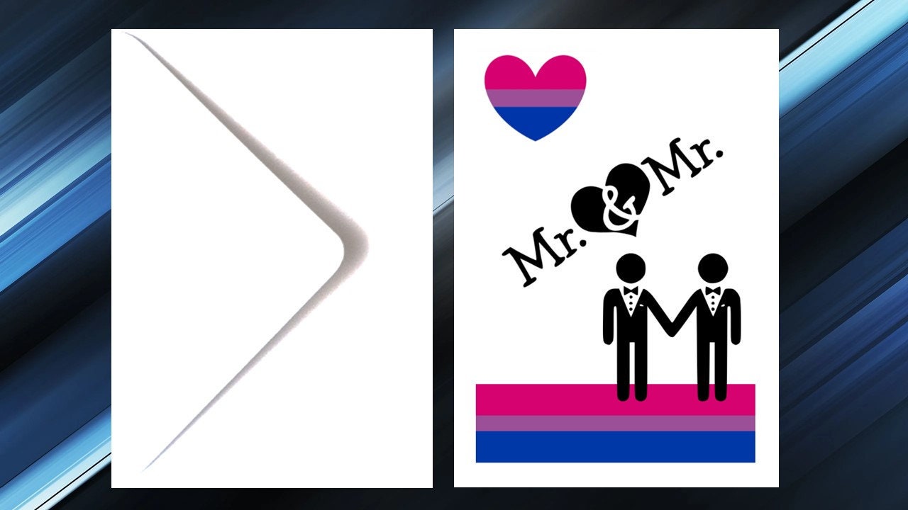 Mr and Mr Wedding LGBTQI Greeting Card