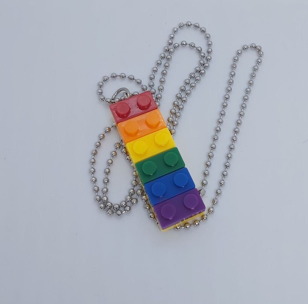 Rainbow Brick necklace LGBT