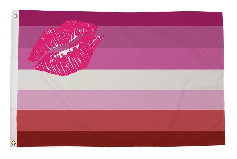 Lipstick Lesbian Flag 3ftx5ft