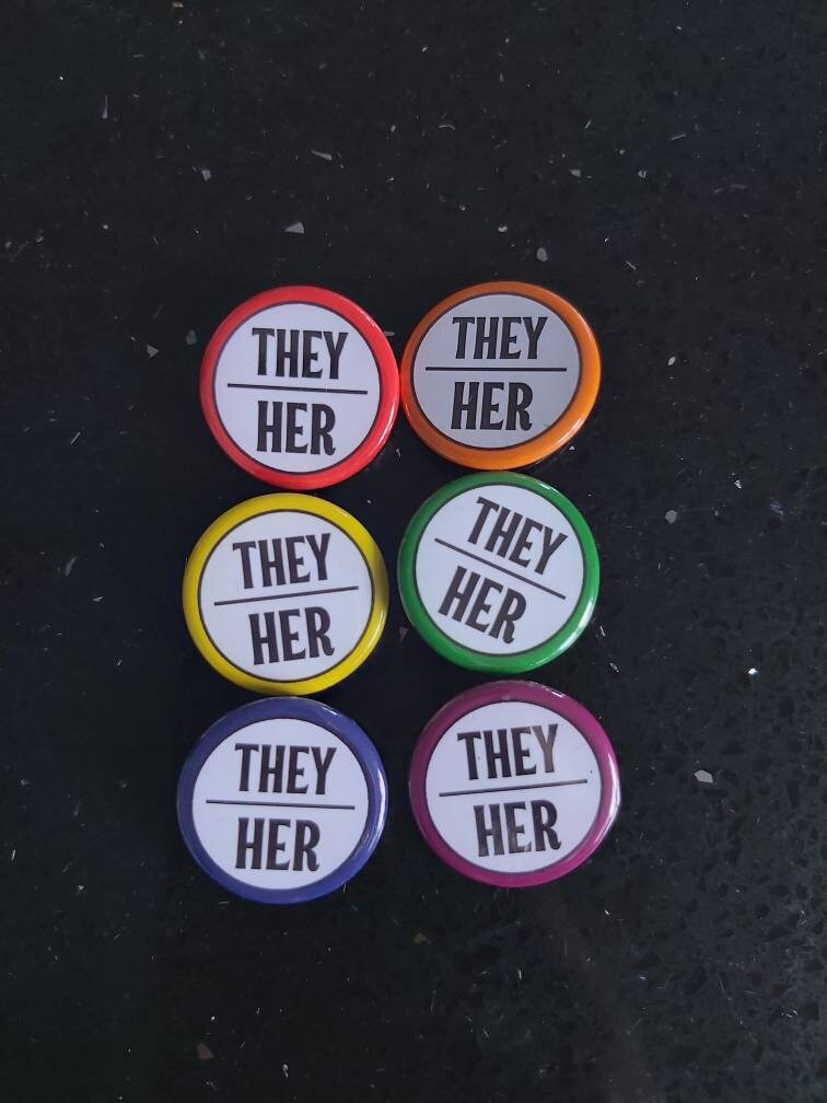 Pronoun Pin They / her