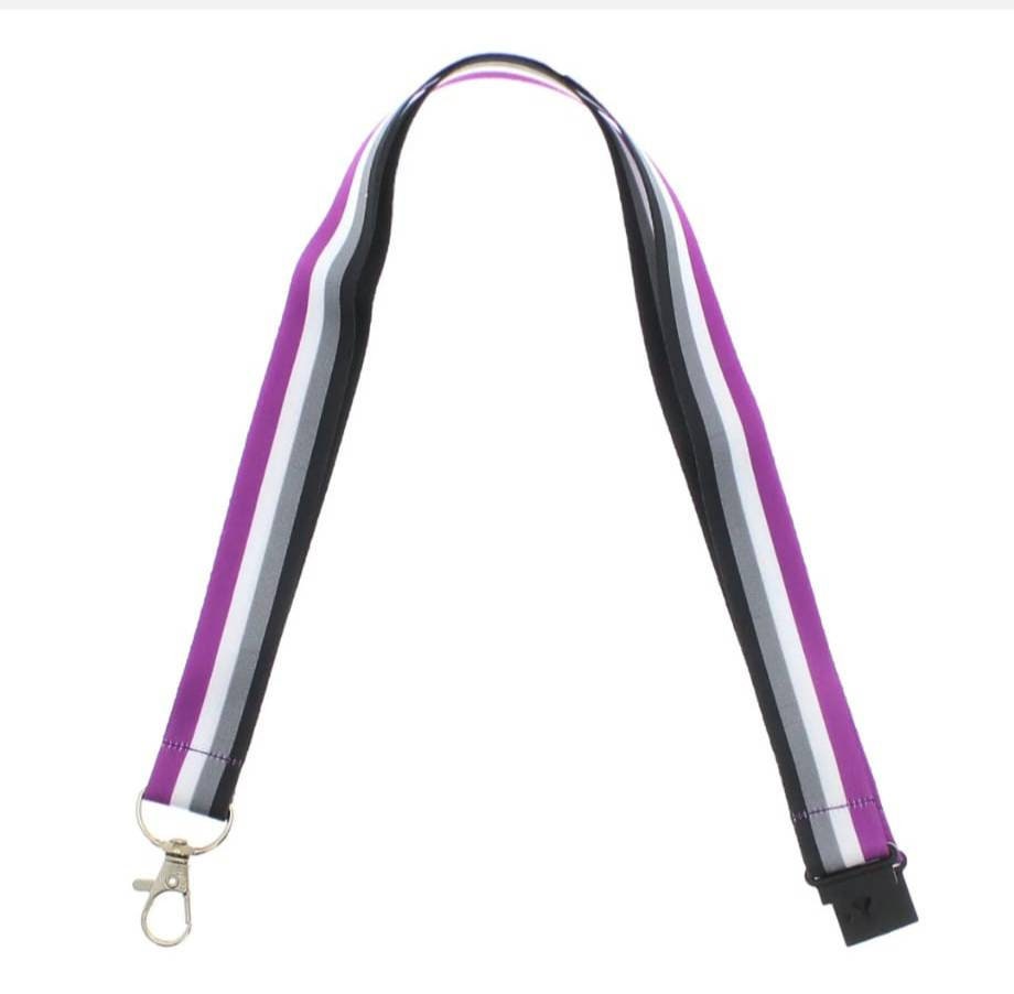 MLM Gay pride LGBTQIA lanyard with safety clip