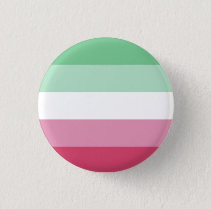 Abrosexual lgbtqi+ pride pin