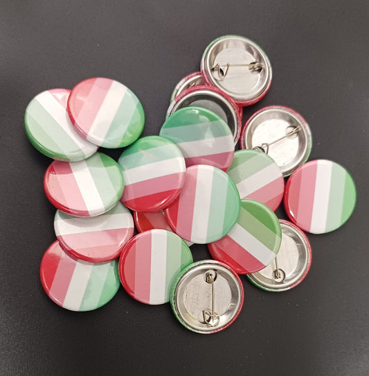 Abrosexual lgbtqi+ pride pin