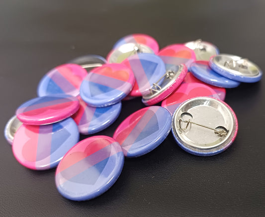 Biromantic pride pin