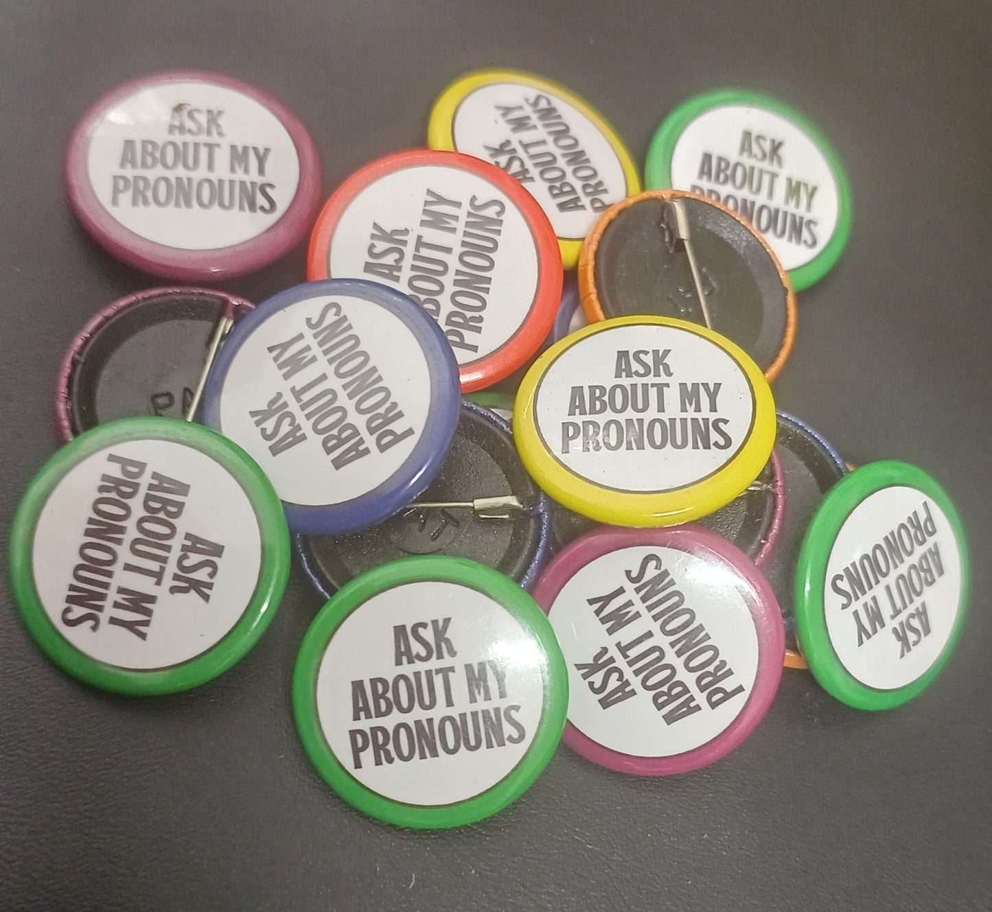 Pronoun Pin Ask me about my pronoun