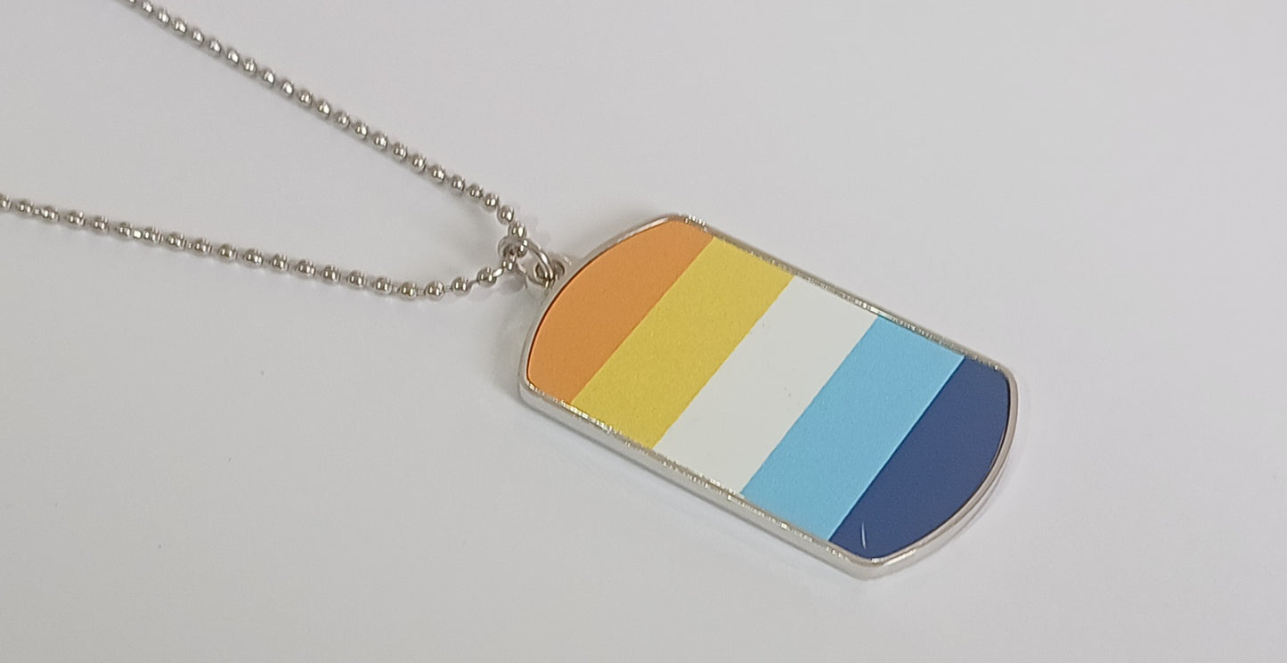 Aroace Dog Tag Necklace