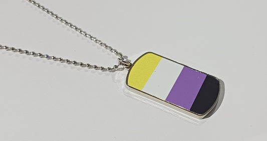 Non Binary Dog Tag Necklace