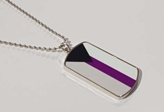 Demisexual Dog Tag Necklace
