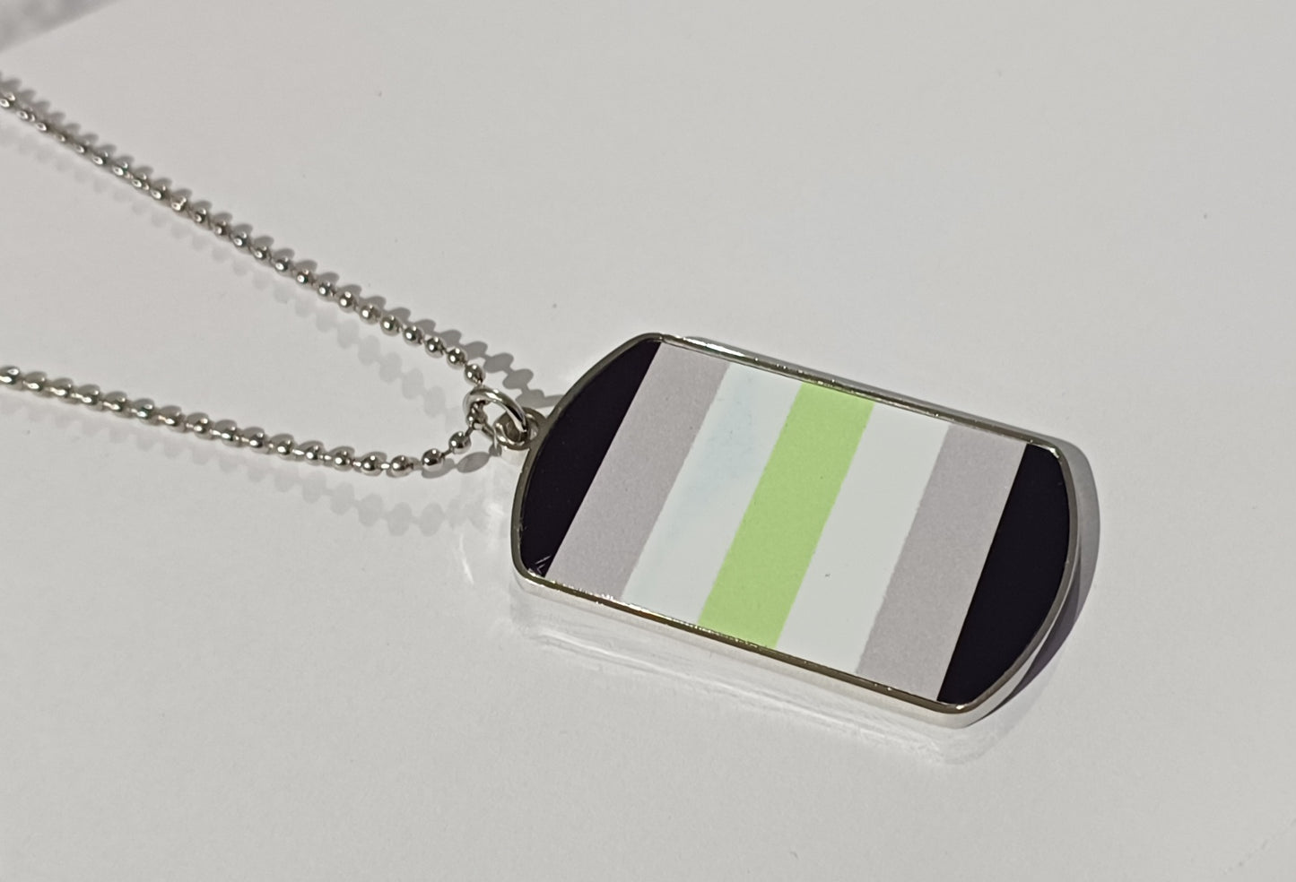 Agender Dog Tag Necklace