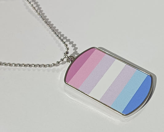 Bigender Dog Tag Necklace