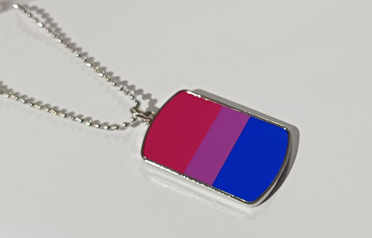 Bisexual Dog Tag Necklace