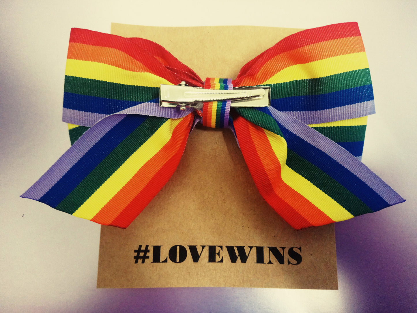 Rainbow bow, hairclip or hair band