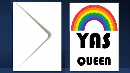 Yas Queen Gay Greeting Card LGBT