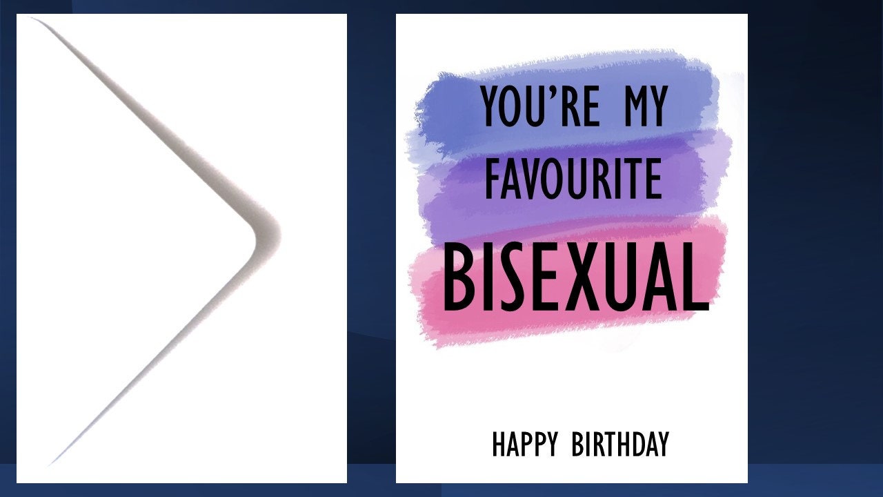 Bisexual Card birthday anniversary