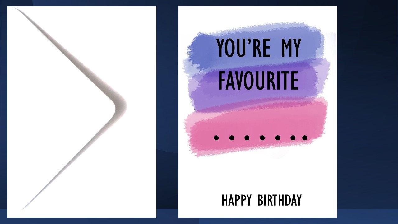 Bisexual Card birthday anniversary