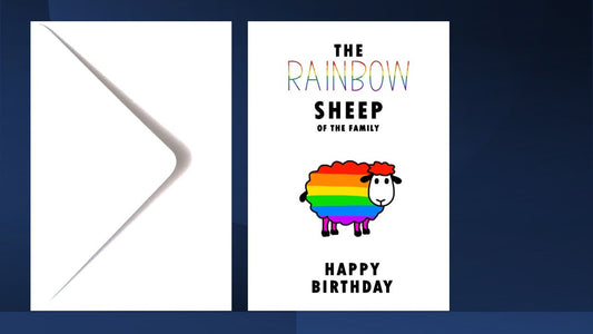 Rainbow Sheep of the Family LGBT card