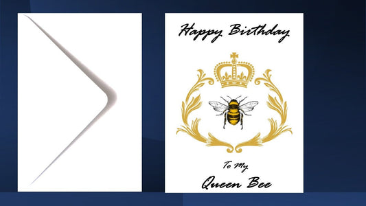 Queen Bee Birthday Card