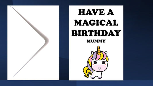 Magical Unicorn Birthday Card