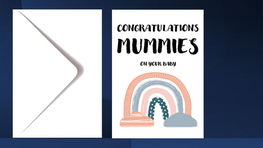 Lesbian 2 Mummies Congratulations Baby Card