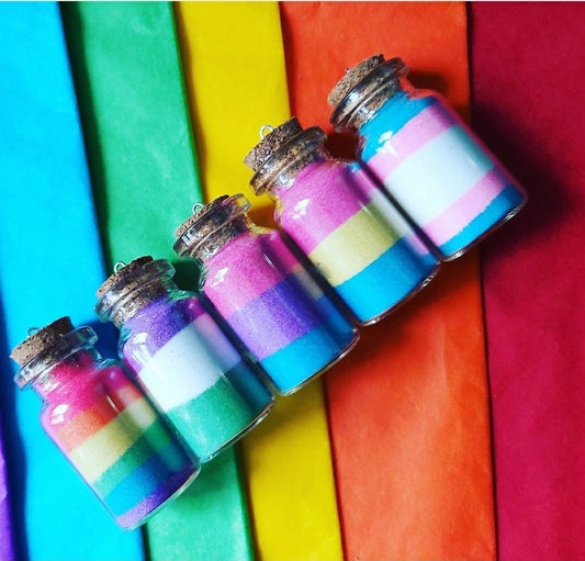 LGBTQ Art. Keyring Necklace, charm