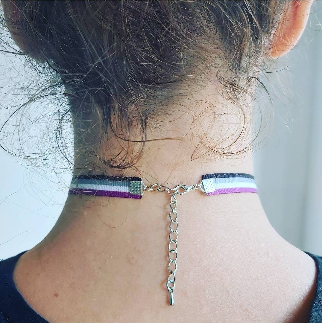Asexual Choker necklace Adjustable