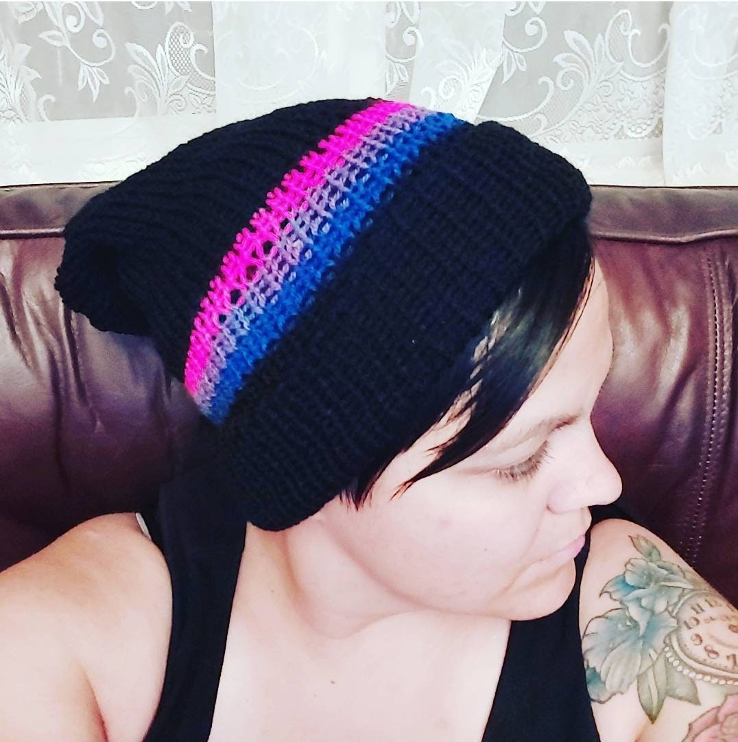 Bisexual Beanie Slouch Hats LGBTQIA+