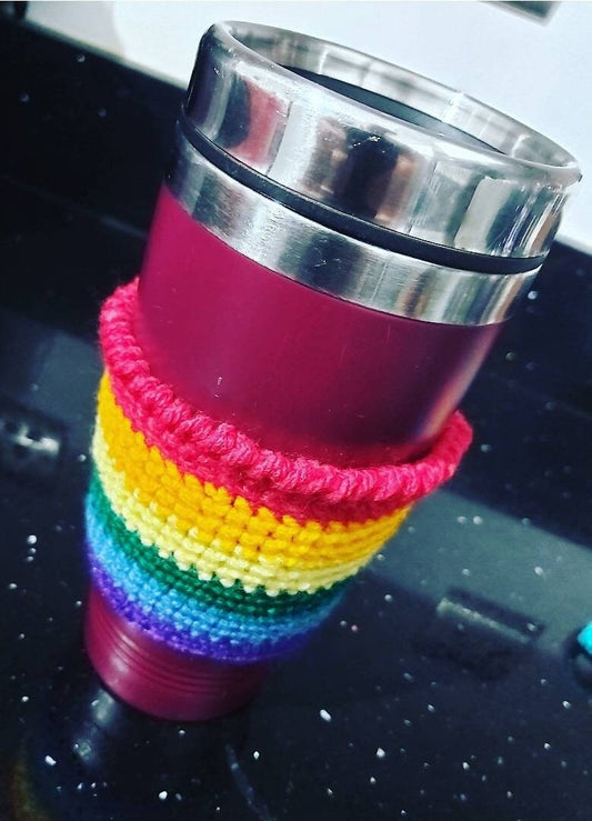 LGBTQIA+ Cup Cosy Rainbow Cosie Cozy