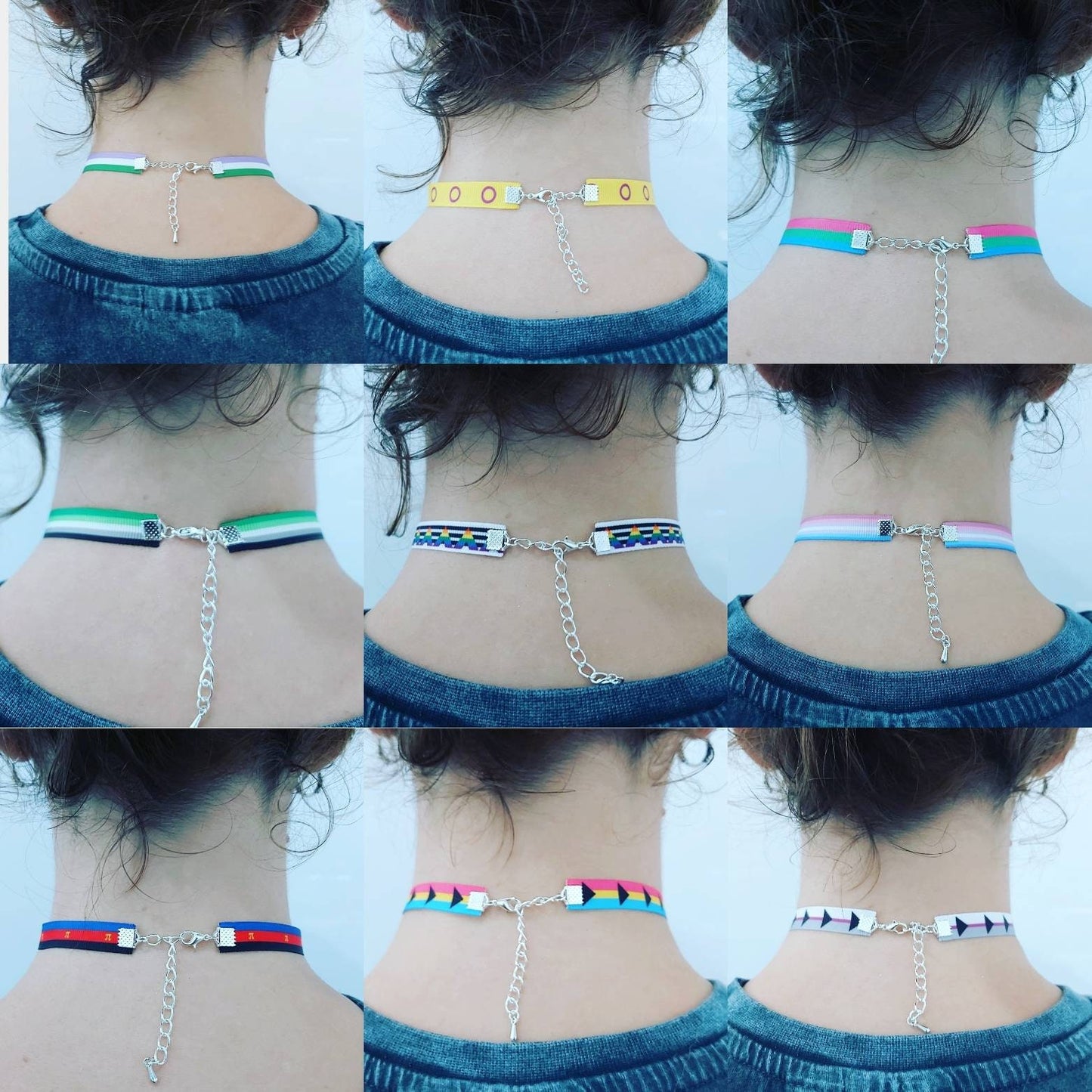 Polysexual Choker necklace Adjustable