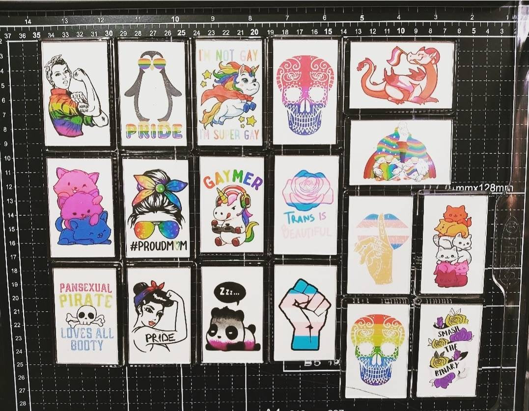 Gay Pride Unicorn Fridge Magnet