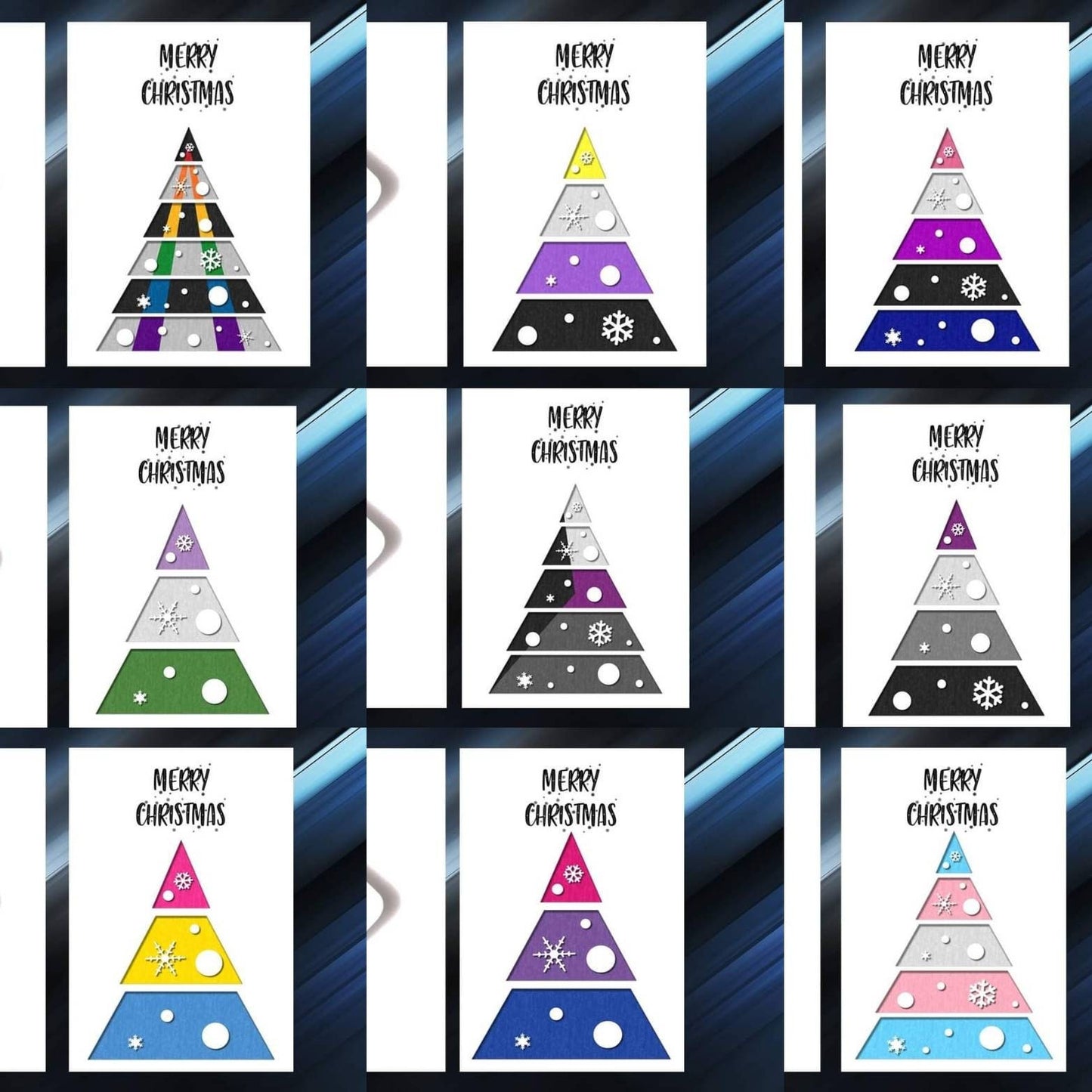 Rainbow Pride Christmas Card