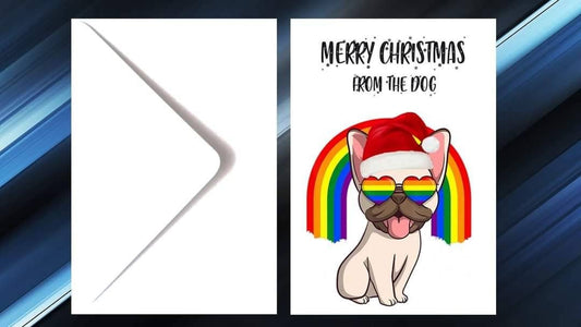 LGBTQIA Dog Christmas Cards