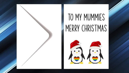 Two Mums LGBT Christmas Card