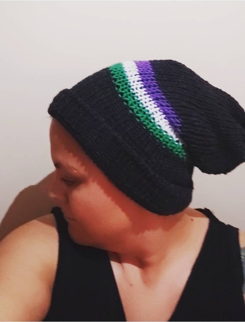 Genderqueer Beanie Slouch Hats LGBTQIA+