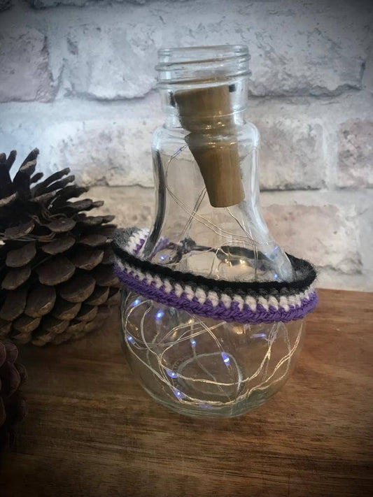 Asexual LGBTQIA+ bracelet crochet .