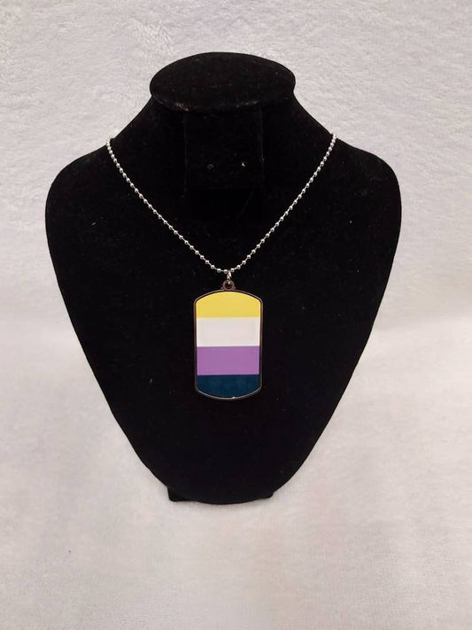 Non Binary Dog Tag Necklace