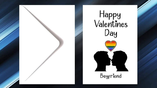 LGBTQIA+ Valentines Day Card Husband Or Boyfriend or Fiance
