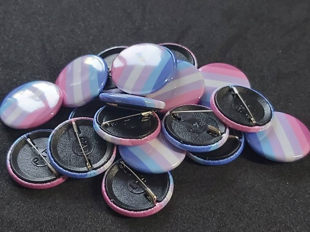 Bigender pride lgbtqi+ pride pin
