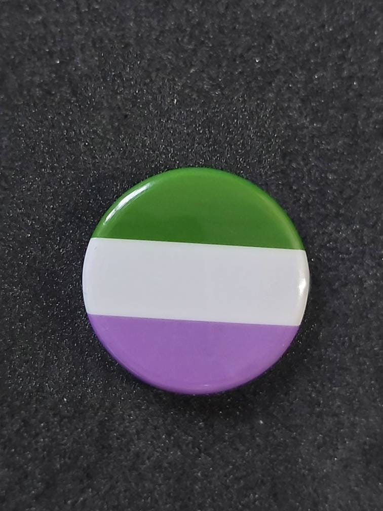Genderqueer pride lgbtqi+ pride pin