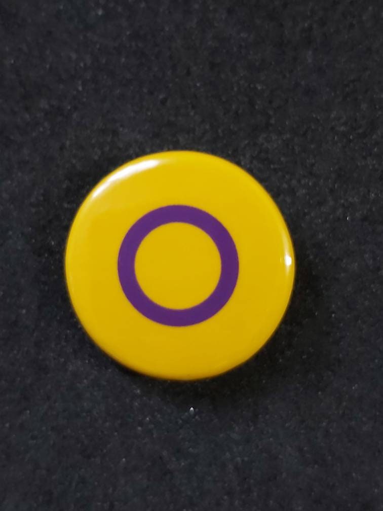 Intersex pride lgbtqi+ pride pin