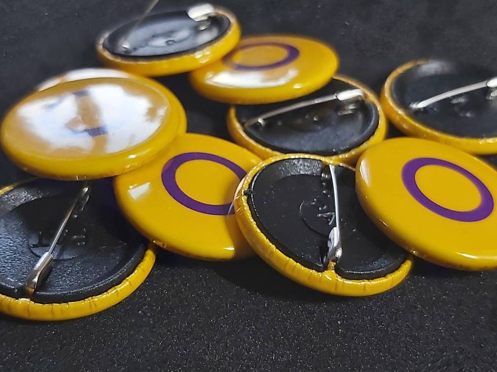 Intersex pride lgbtqi+ pride pin