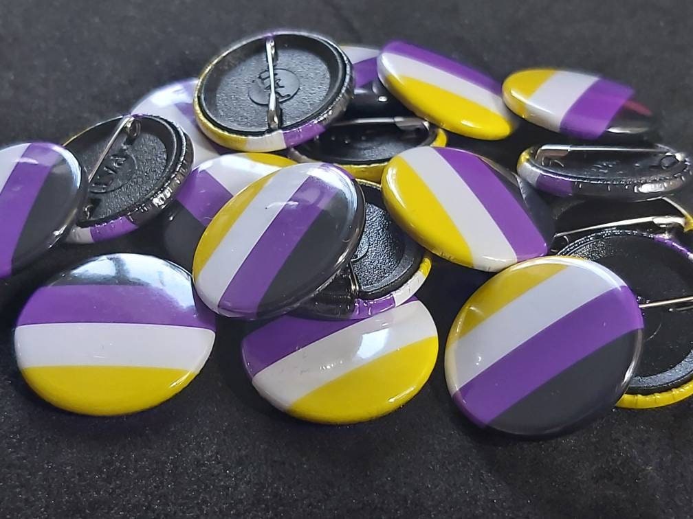 Non binary lgbtqi+ pride pin
