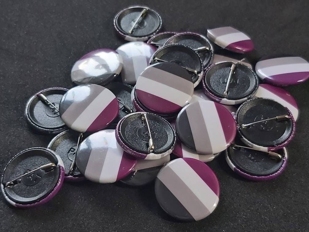Asexual lgbtqi+ pride pin