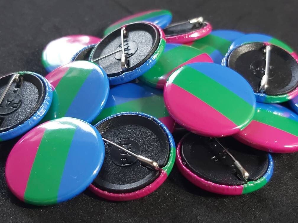 Polysexual pride lgbtqi+ pride pin