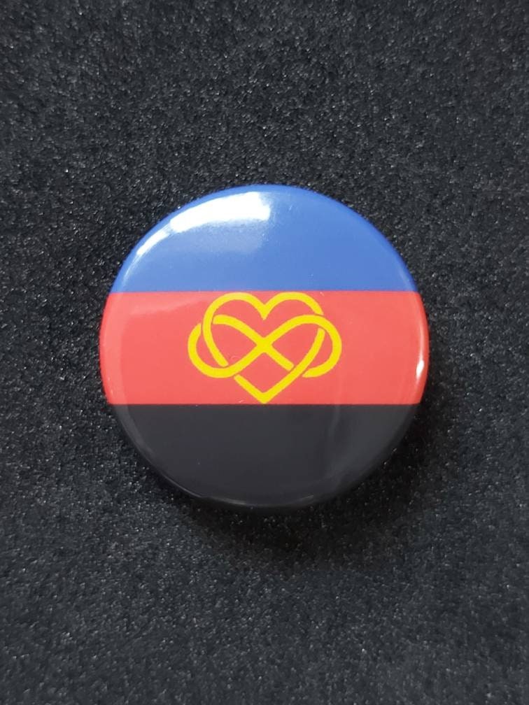 Polyamorous pride lgbtqi+ pride pin