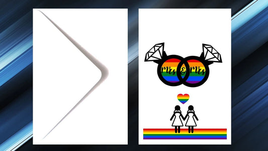 Mrs and Mrs Wedding LGBTQIA Greeting Card