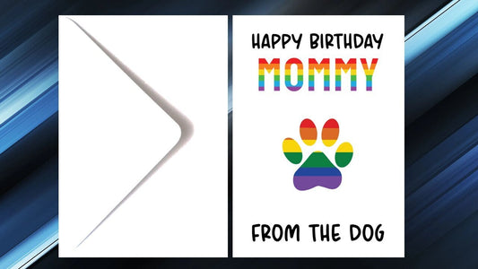 Happy Birthday from the Dog Pride Card LGBTQIA+