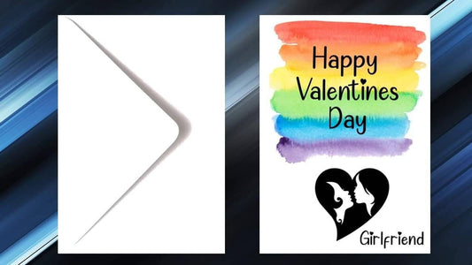 LGBTQIA+ Valentines Day Card Wife or Girfriend or Fiance